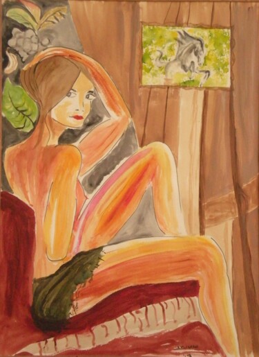 Jeune femme assise